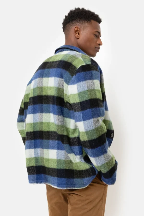 Blauw Geruite Hemdjas Voor Mannen-Terre Bleue New