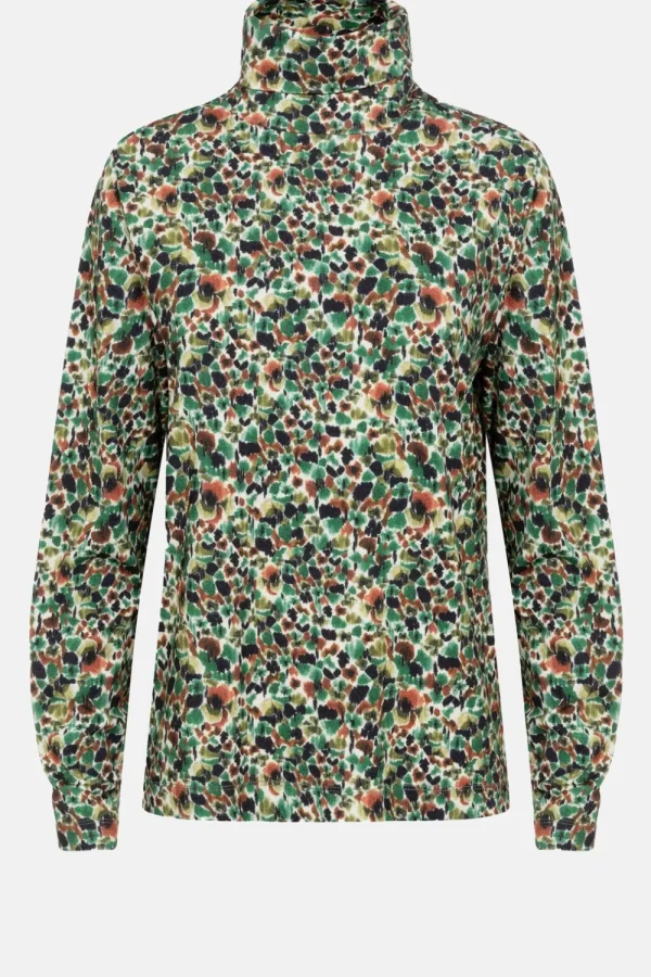 Bruin Gebloemde Sous-Pull Voor Dames-Terre Bleue Online