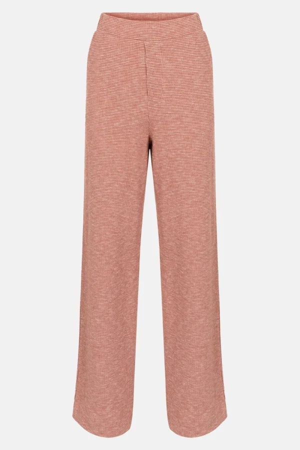 Bruin Geruite Loose Fit Broek-Terre Bleue Hot