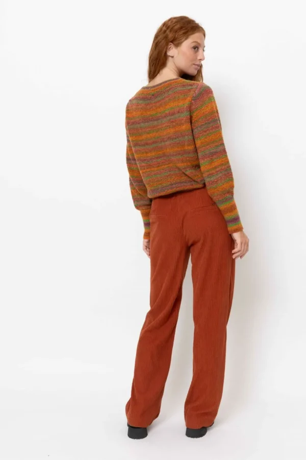 Bruine Broek Met Wijde, Rechte Fit-Terre Bleue Flash Sale