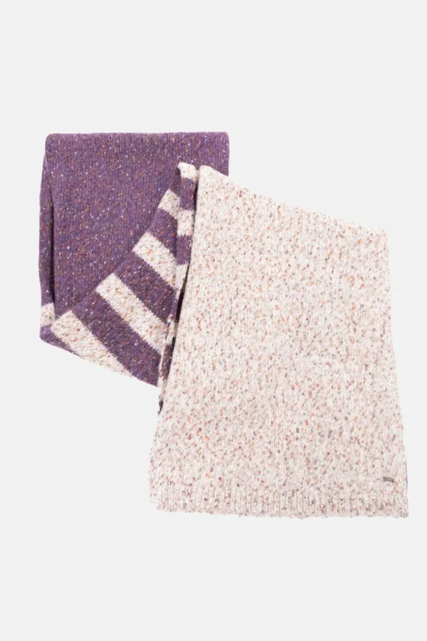 Dames Sjaal Met Beige Color Blocks-Terre Bleue Best