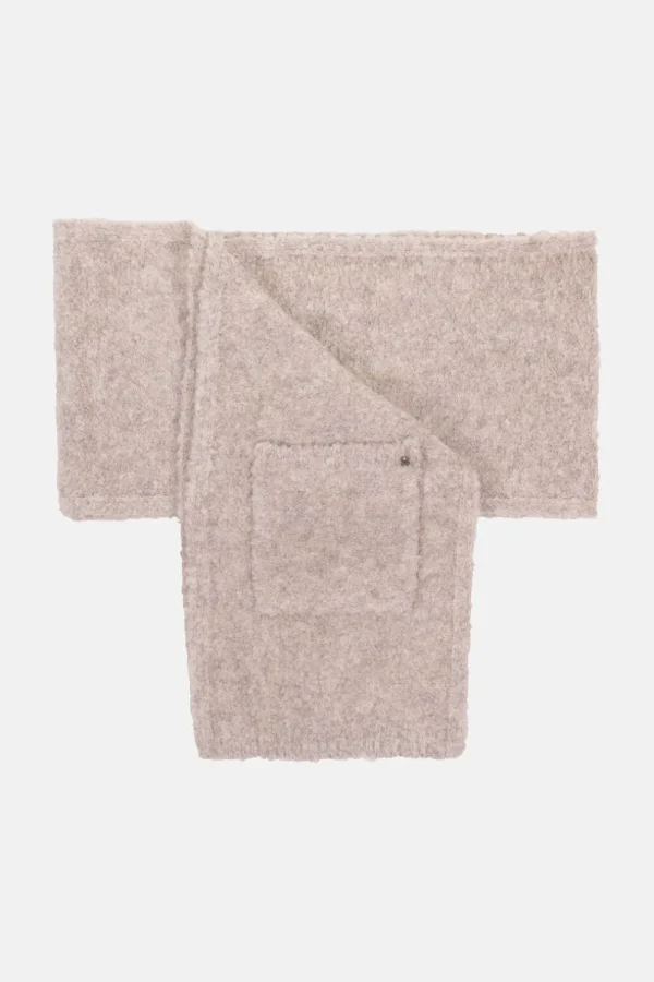 Dames Sjaal Met Zakken In Teddy Stof-Terre Bleue Discount