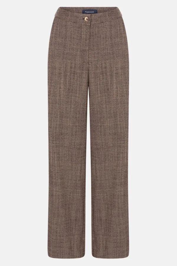 Donker E Loose Fit Broek Met Tweedlook-Terre Bleue Discount