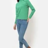 E Cropped Dames Jeans Met Tapered Fit-Terre Bleue Store