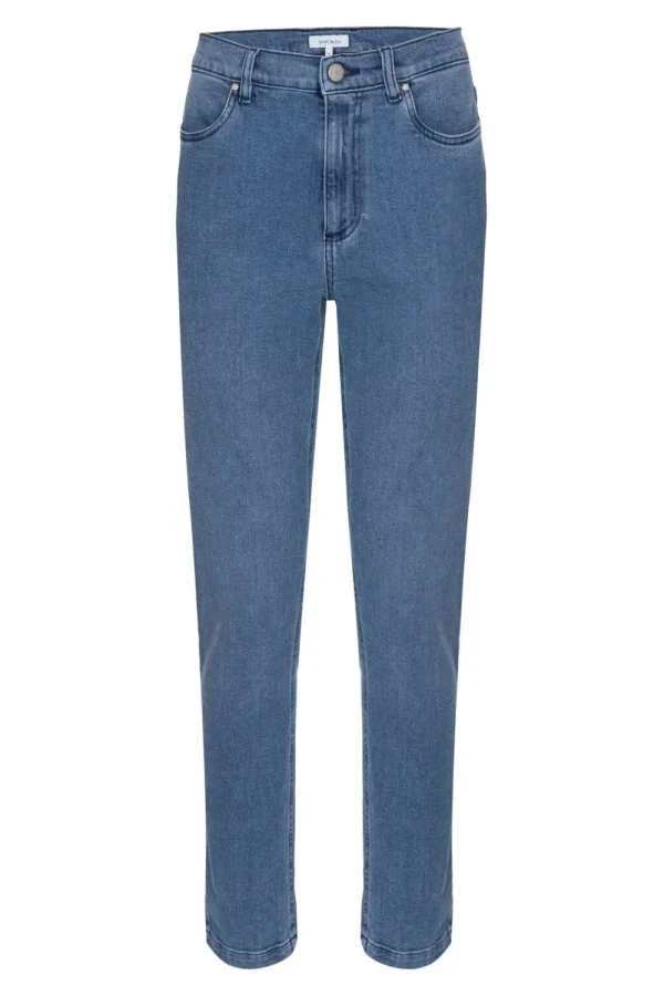E Cropped Dames Jeans Met Tapered Fit-Terre Bleue Store