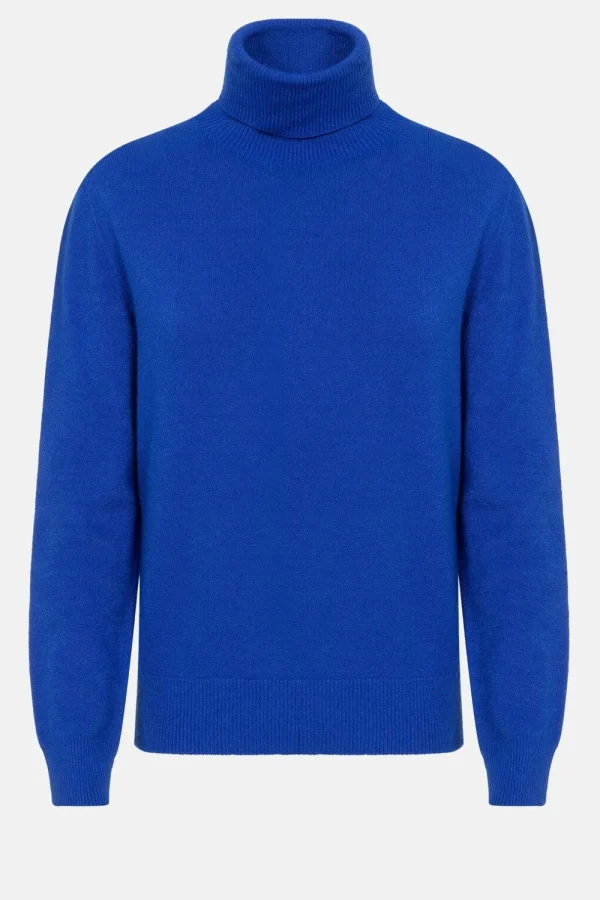 E Damespull Met Rolkraag En Lange Mouwen-Terre Bleue New