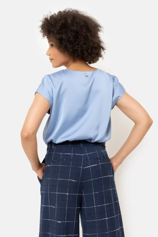 E Damestop Zonder Mouwen Met V-Hals-Terre Bleue Best