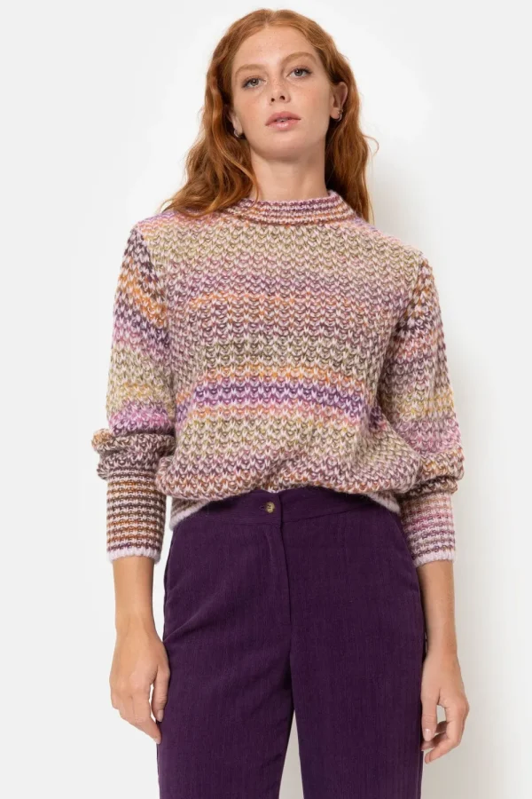 E Fluwelen Broek Met Wijde Broekspijpen-Terre Bleue Shop