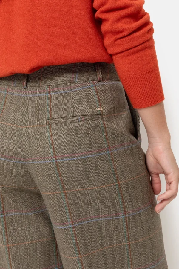 E Geruite Broek Met Wijde Broekspijpen-Terre Bleue Best