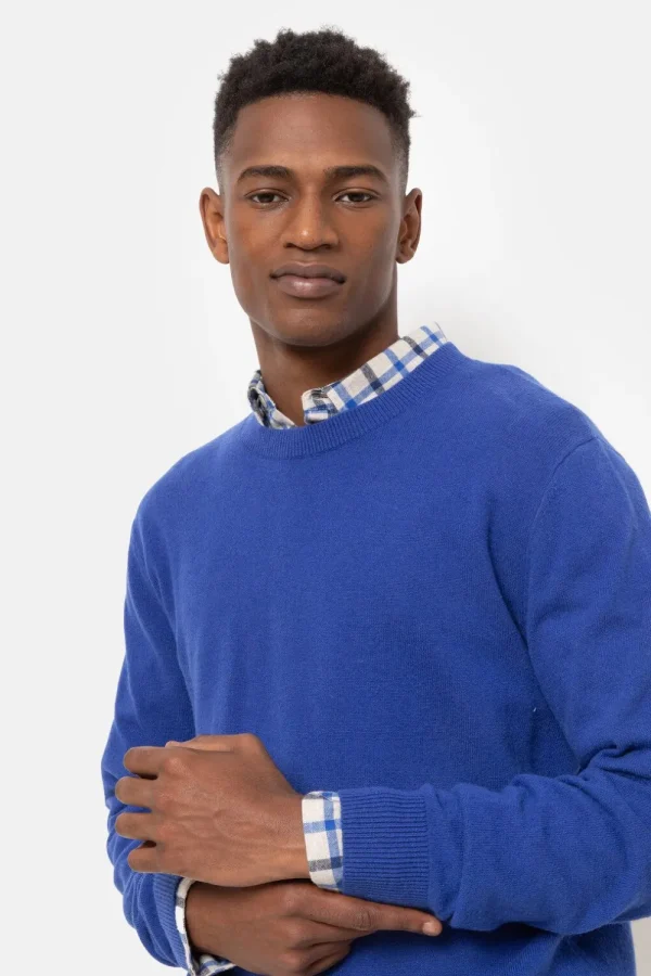 E Herentrui Met Ronde Hals En Lange Mouw-Terre Bleue Flash Sale