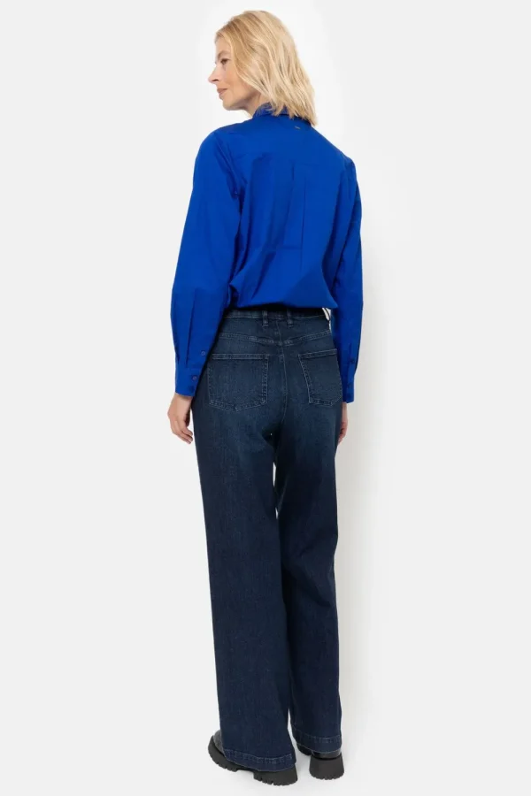 E Jeans Met Wijde, Rechte Pijpen-Terre Bleue Best Sale
