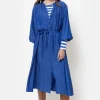 E Jurk Met Lange Mouwen En Knoopjes-Terre Bleue Sale