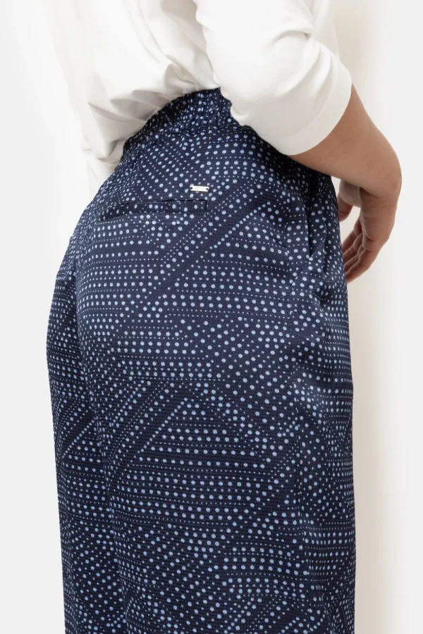 E Loose Fit Broek Met Bolletjesprint-Terre Bleue Best Sale