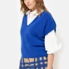 E Oversized Debardeur Met Diepe V-Hals-Terre Bleue New