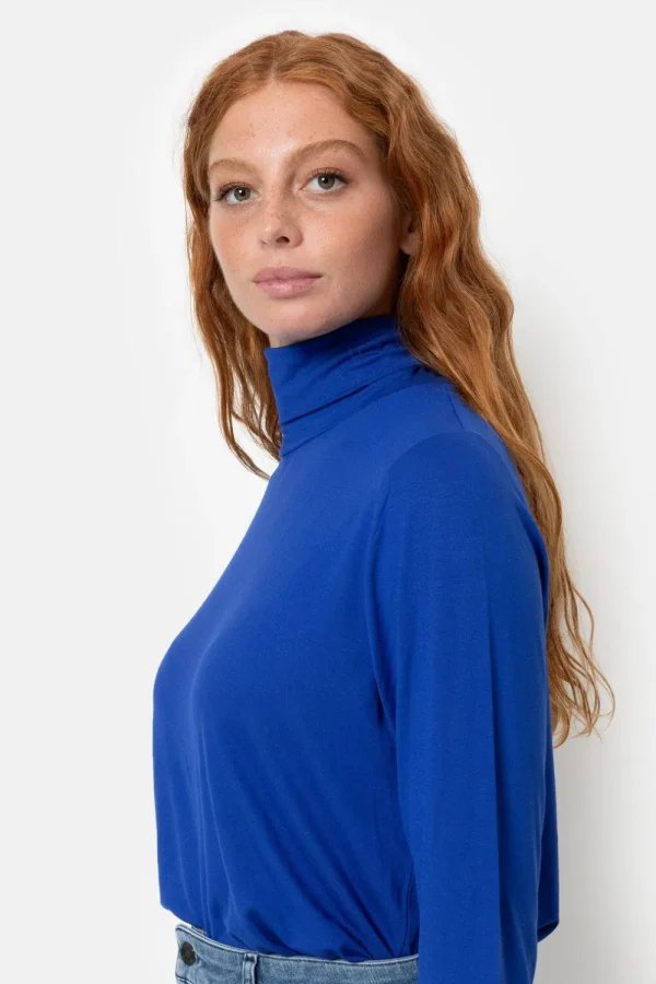 E Sous-Pull Met Rolkraag En Lange Mouwen-Terre Bleue Discount