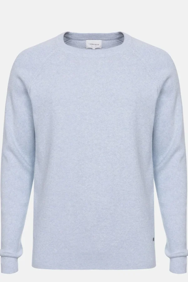 E Trui Met Reliefsteek En Lange Mouwen-Terre Bleue Flash Sale