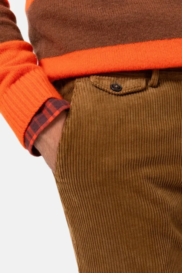 E Velours Herenbroek Met Slim Fit-Terre Bleue Online