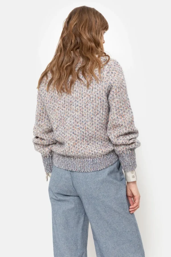 Gebreide Beige Pull Met Visgraatsteek-Terre Bleue Cheap