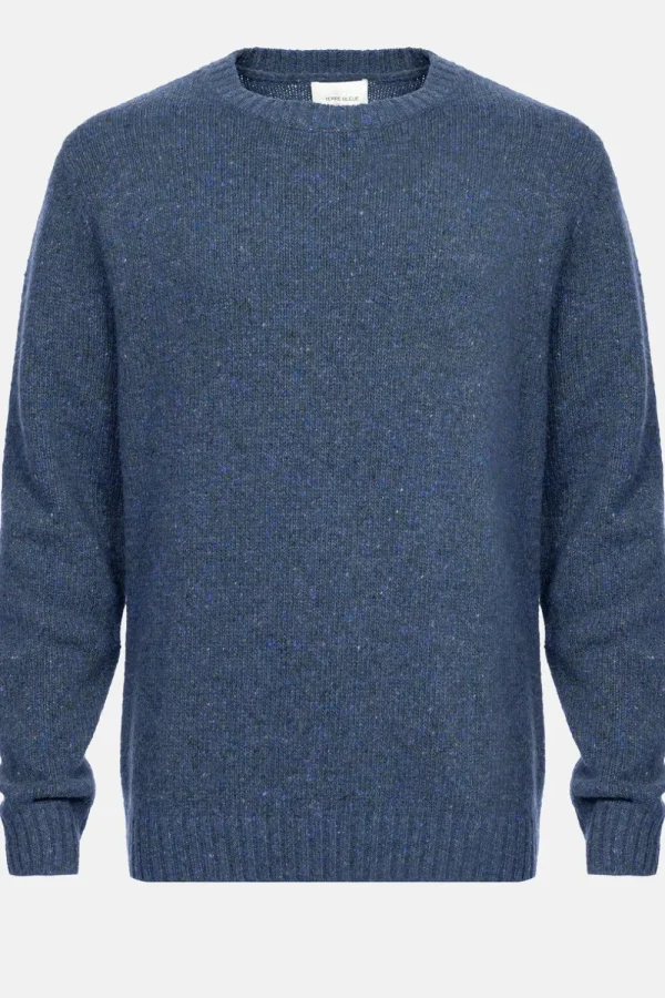 Gemeleerde Trui Met Ronde Hals-Terre Bleue Sale