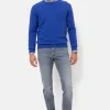 Grijze Slim Fit Jeans Broek Voor Heren-Terre Bleue Flash Sale