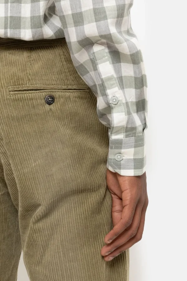 Kaki E Herenbroek Met Regular Fit-Terre Bleue Clearance