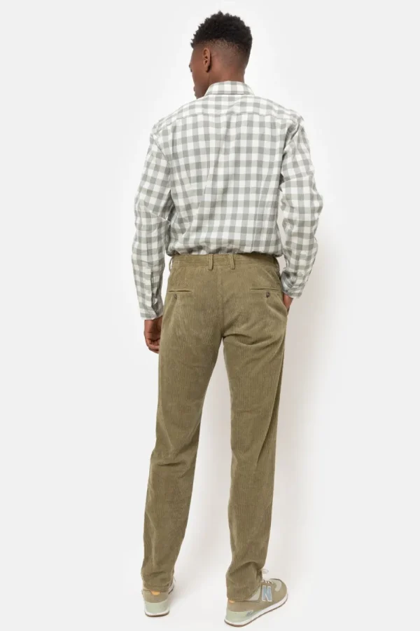 Kaki E Herenbroek Met Regular Fit-Terre Bleue Clearance