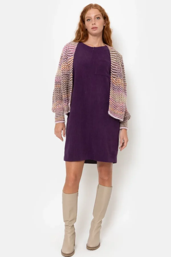 Kleedje Met 3/4 Mouwen En Ronde Hals-Terre Bleue Hot