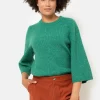 Korte E Pull Met 3/4 Mouwen-Terre Bleue Store