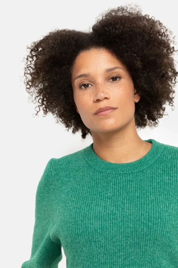 Korte E Pull Met 3/4 Mouwen-Terre Bleue Store