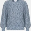 Korte E Pull Met Hoge Kraag En Pofmouwen-Terre Bleue Clearance