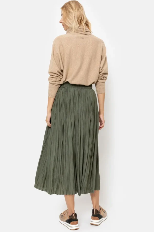 Lange Donkergroene Plooirok-Terre Bleue Cheap