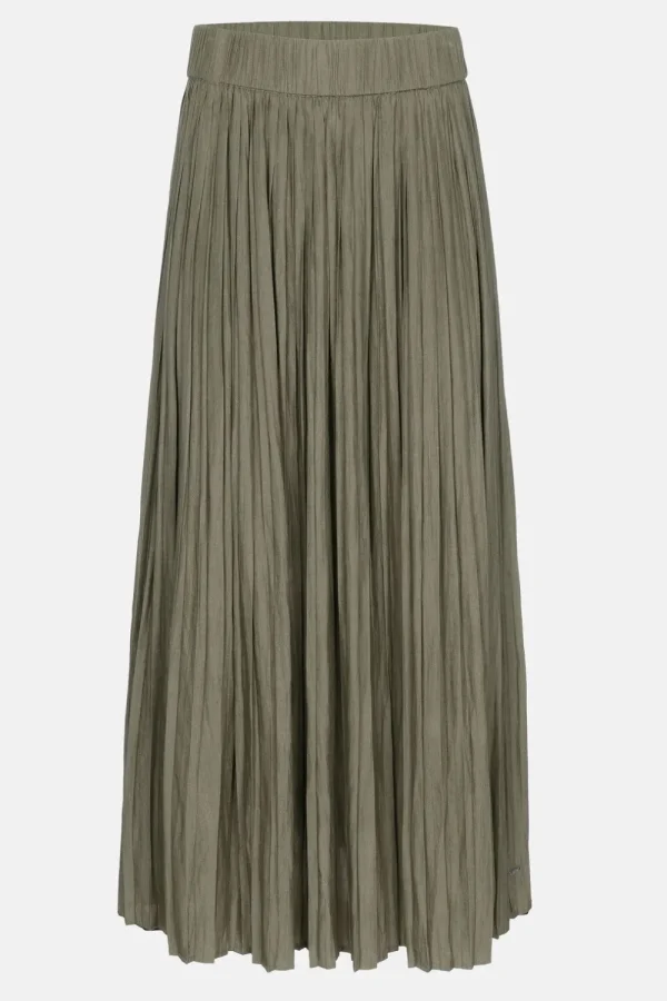 Lange Donkergroene Plooirok-Terre Bleue Cheap