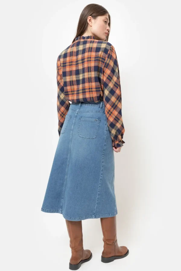 Lange E Jeansrok Met A-Lijn-Terre Bleue Best Sale