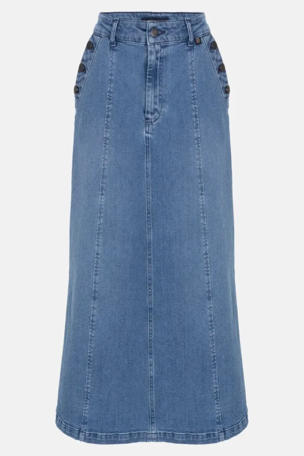 Lange E Jeansrok Met A-Lijn-Terre Bleue Best Sale