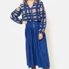 Lange E Plisse Rok-Terre Bleue Shop