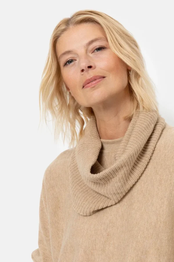 Licht E Damespull Met Afneembare Kraag-Terre Bleue Flash Sale