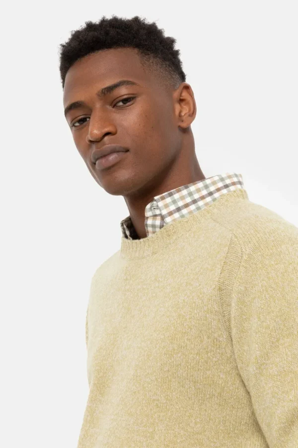 Licht E Heren Sweater Met Ronde Hals-Terre Bleue Store