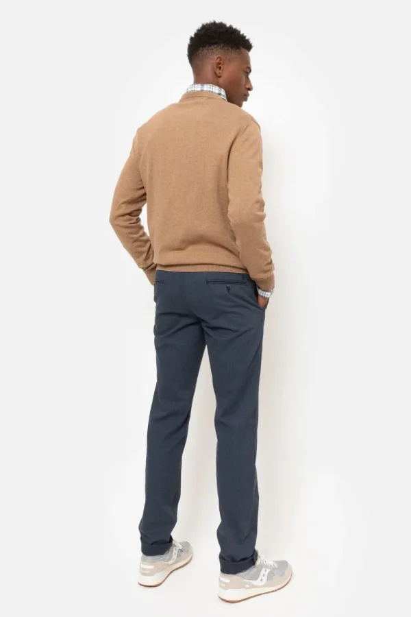 Licht E Herentrui Met V-Hals En Lange Mouw-Terre Bleue Store