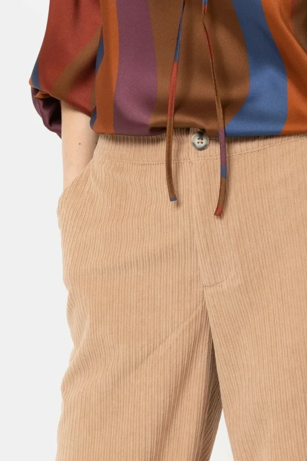 Licht E Loose Fit Broek Met Rechte Pijpen-Terre Bleue Outlet