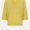 Licht E Pull Met Wijde V-Hals En 3/4 Mouwen-Terre Bleue Sale