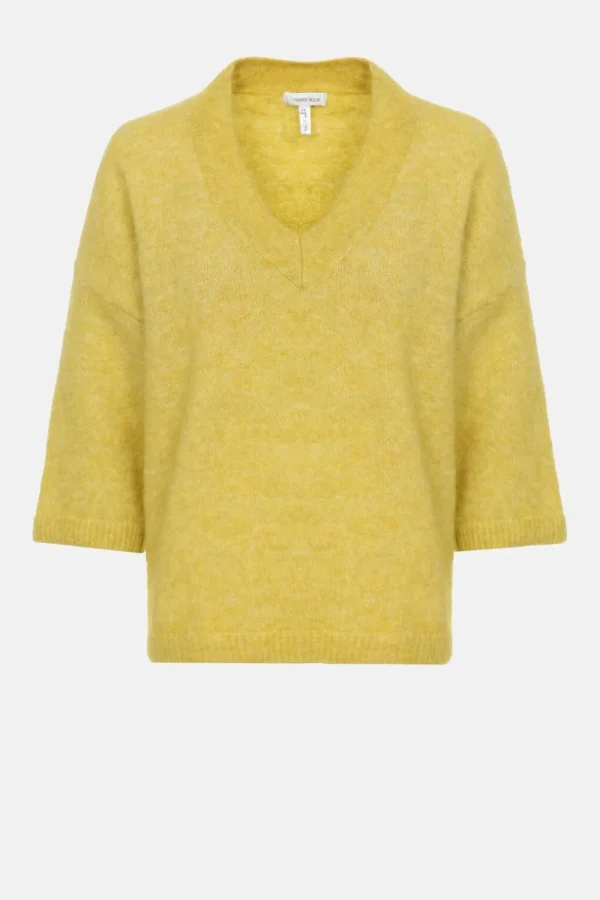 Licht E Pull Met Wijde V-Hals En 3/4 Mouwen-Terre Bleue Sale