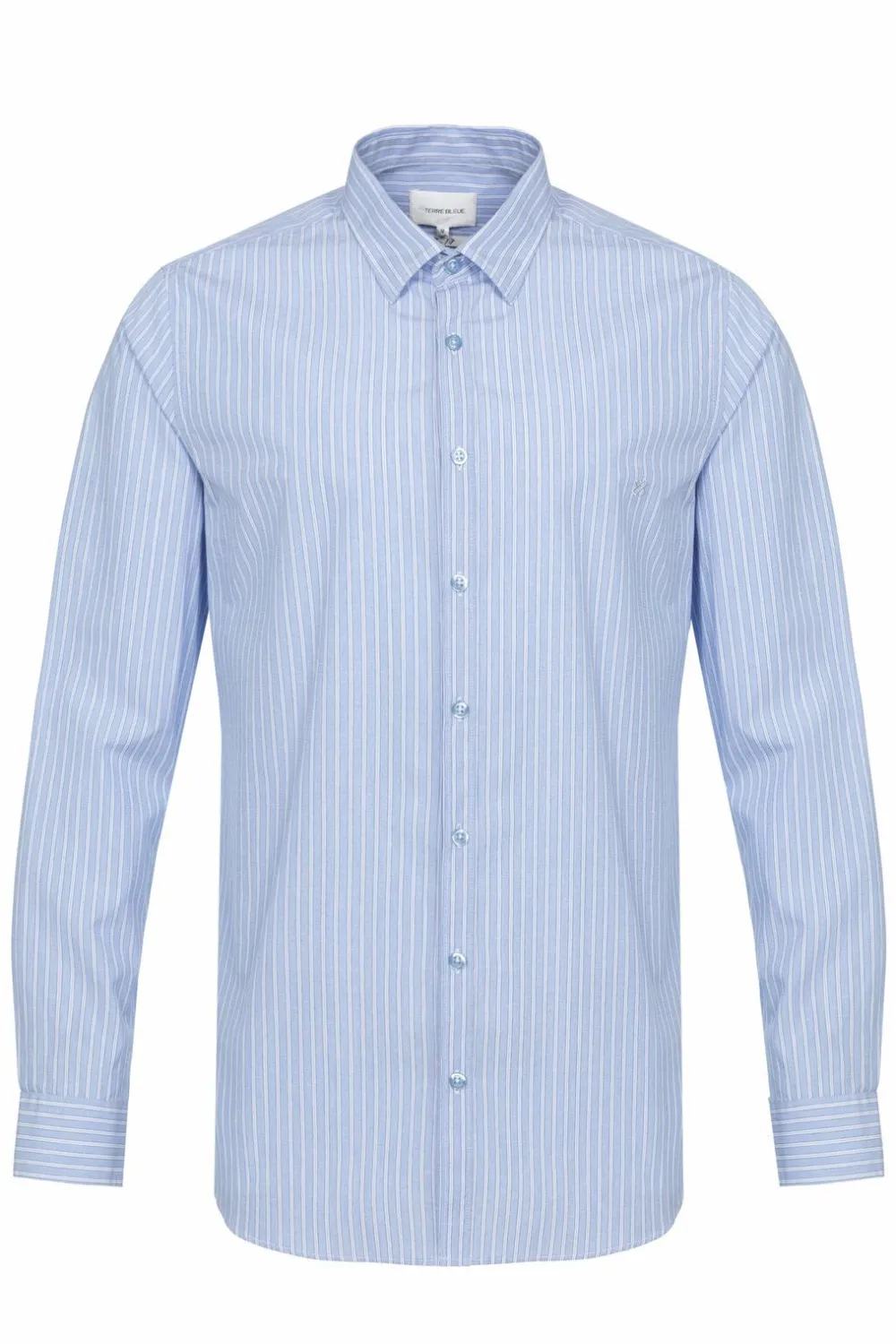 licht_gestreept_slim_fit__0.webp Licht Gestreept Slim Fit Hemd Voor Heren-Terre Bleue Hot