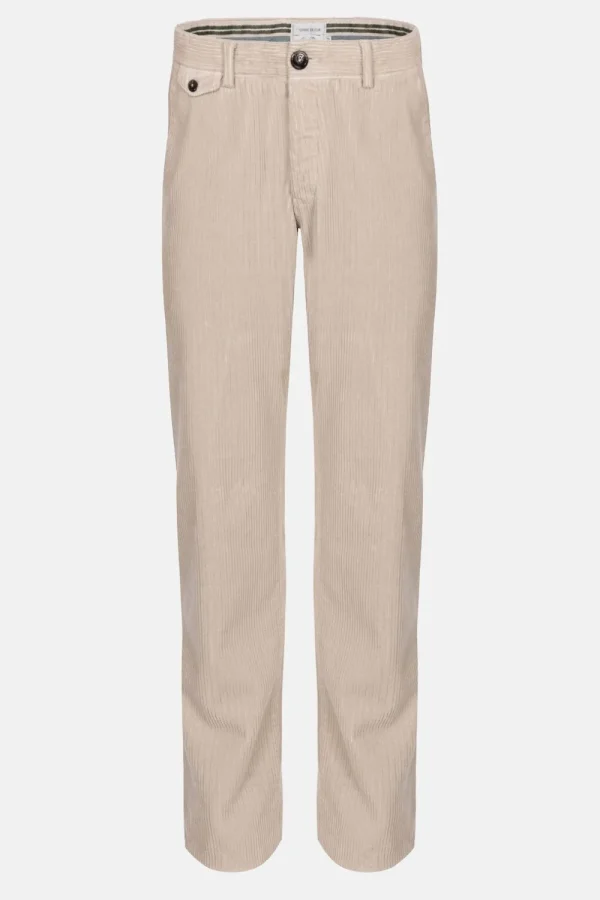 Licht Velours Herenbroek Met Slim Fit-Terre Bleue Clearance