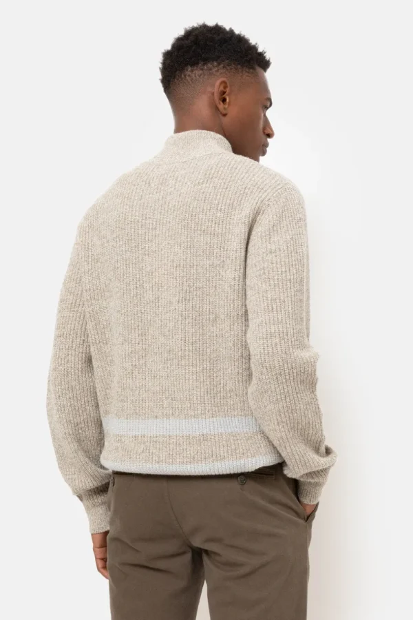 Lichtbruine Herentrui Met Opstaande Ritskraag-Terre Bleue Outlet