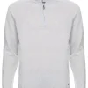 Lichtgrijze Heren Trui Met Opstaande Kraag En Rits-Terre Bleue Cheap