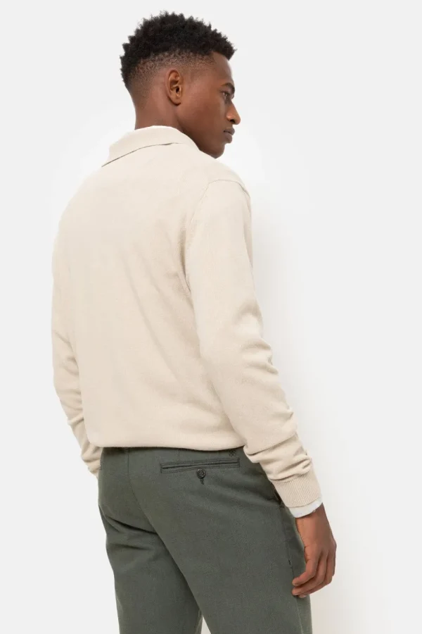 Mannen Trui Met Polokraag En V-Hals-Terre Bleue Cheap