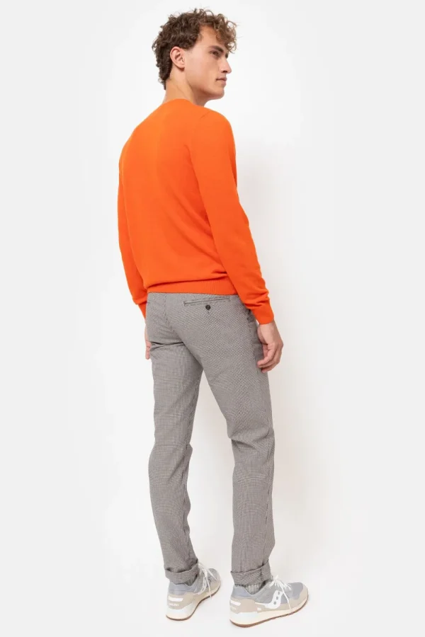 Rode Herentrui Met Ronde Hals En Lange Mouw-Terre Bleue Cheap