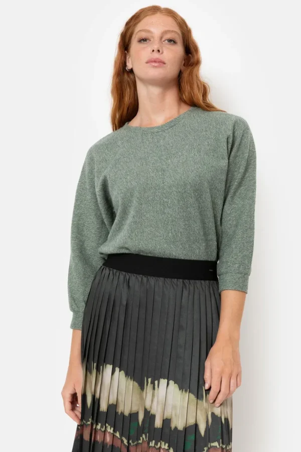 Sweater Met Ronde Hals En Lange Mouwen-Terre Bleue Store