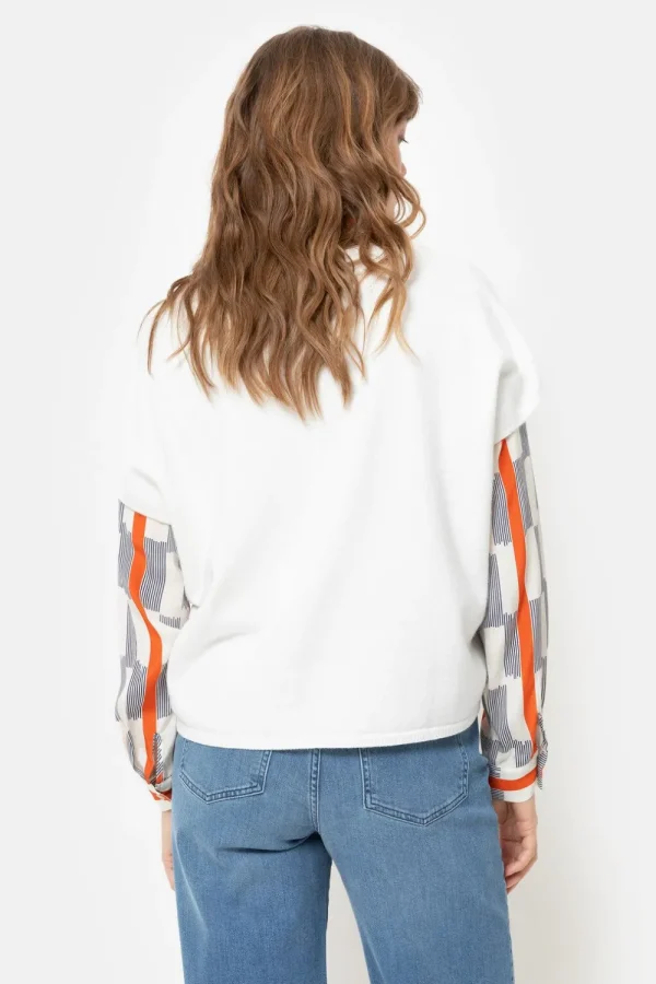 Witte Oversized Debardeur Met Diepe V-Hals-Terre Bleue Outlet